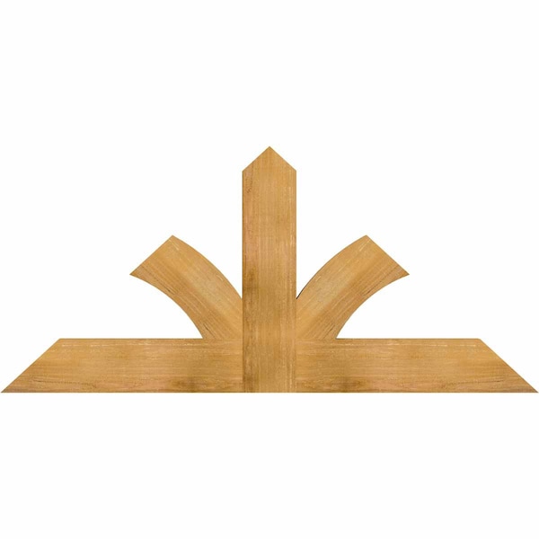 Ekena Millwork Richland Rough Sawn Timber Gable Bracket, Western Red Cedar, 60"W x 27"H x 2"D x 6"F, 11/12 Pitch GBW060X27X0206RIC00RWR - main
